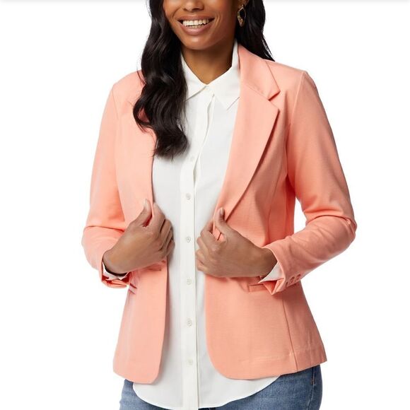 Liverpool Los Angeles Sherbert/Cantaloupe Front Button Blazer -- S - Picture 1 of 16